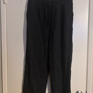 Zara Black Corduroy Pants Relaxed Fit